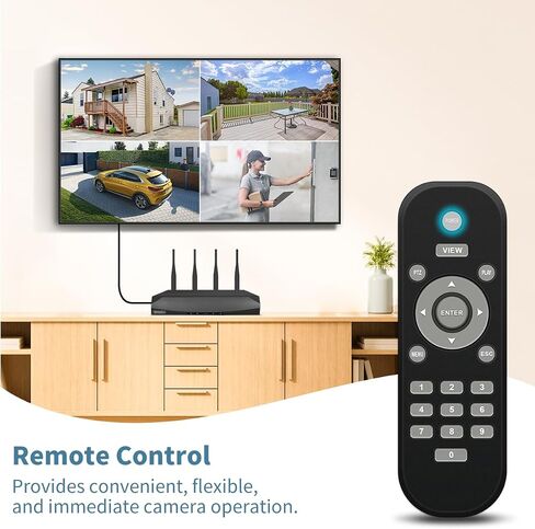 《130°Wide Angle & Dual Antennas》Wireless Security Camera System Outdoor, WiFi Cameras for Home Security with Expandable 16CH 4K NVR, Video Surveillance Systems DVR Kits in Saudi Arabia