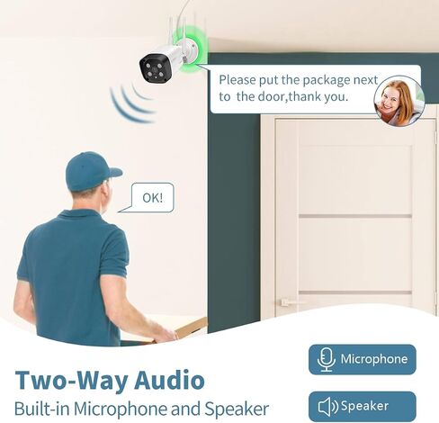 《130°Wide Angle & Dual Antennas》Wireless Security Camera System Outdoor, WiFi Cameras for Home Security with Expandable 16CH 4K NVR, Video Surveillance Systems DVR Kits in Saudi Arabia