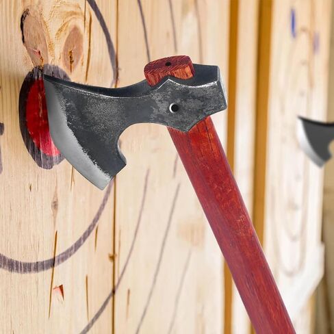 16 "رمي Tomahawks ، و 2 حزمة محاور مع الصلب الكربوني عالي ومقبض خشبي ، مثالية للعبة رمي الفأس ، والترفيه والمنافسة ، هدية للرجال in Kuwait