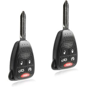 2X USARemote Key Fob Replacement for 2005 2006 2007 2008 2009 2010 2011 2012 2013 2014 Chrysler 200 300 Aspen Sebring Dodge Avenger Durango Jeep Commander Grand Cherokee Liberty 5-Button (OHT692427AA) in Saudi Arabia