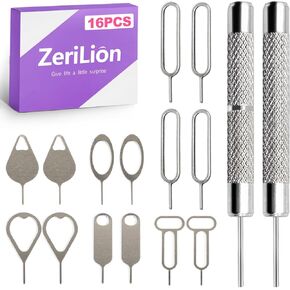 16 Pack SIM Card Ejector Tool Kit, Phone Tray Opener Pin for Easy Removal, Standard Key for Most Cell Phones, Tablets and Other Mobile Devices in Kuwait