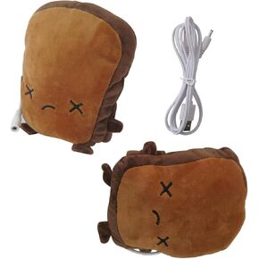 USB Hand Warmers, Cute Heated Gloves, Half Wearable 5V USB Powered Toast Fingerless Hand Warmer in Saudi Arabia