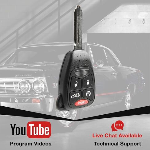 2x USAREMOTE KEY FOB استبدال لعام 2005 2006 2007 2008 2008 2010 2011 2012 2013 2014 Chrysler 200 300 Aspen Sebring Dodge Avenger Durango Jeep Commander Grand Cherokee Liberty 5-Butro (OHT692427AA) in Kuwait