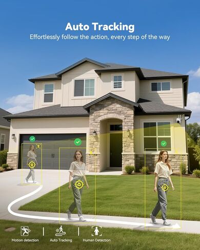 Jennov 5MP Wireless Security Camera System مع Monitor-8Ch NVR Kit مع 4 كاميرات تعمل بالطاقة ، 1 تيرابايت ، الرؤية الليلية ، الكشف عن الحركة ، IP66 ، بدون اشتراك ، مراقبة منزلية داخلية/خارجية in Kuwait