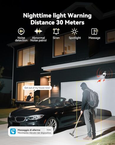 Jennov 5MP Wireless Security Camera System مع Monitor-8Ch NVR Kit مع 4 كاميرات تعمل بالطاقة ، 1 تيرابايت ، الرؤية الليلية ، الكشف عن الحركة ، IP66 ، بدون اشتراك ، مراقبة منزلية داخلية/خارجية in Kuwait