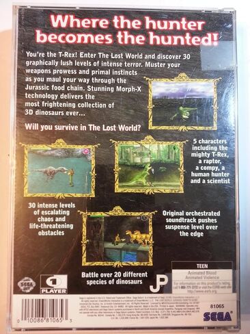 Jurassic Park: Lost World - Sega Saturn in Saudi Arabia
