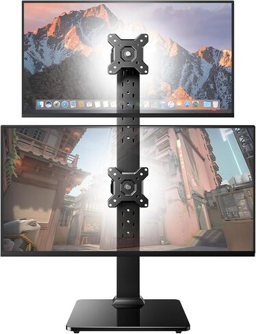 Huanuo Dual Monitor Stand ، Monitor Monitor Mount لشاشتين من 13 إلى 34 بوصة ، ناهض شاشة مستقل مع دوارة ، إمالة ، دوران و 13 إعدادات ، حمولة كحد أقصى 44 رطلاً ، Max Vesa 100x100 in Saudi Arabia