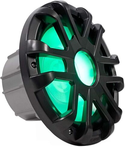 Memphis Audio MXA1044 500W 10 "مزدوج 4 أوم مضخم الصوت البحري مع مصابيح LED RGB ، تصميم مقاوم للطقس ، مخروط البولي بروبيلين مع محيط مطاطي ، مثالي للقوارب ، UTVs ، PowerSports والصوت الخارجي in Kuwait