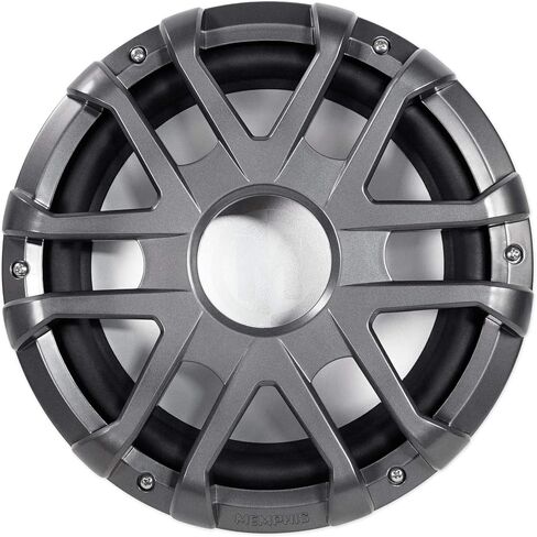Memphis Audio MXA1044 500W 10 "مزدوج 4 أوم مضخم الصوت البحري مع مصابيح LED RGB ، تصميم مقاوم للطقس ، مخروط البولي بروبيلين مع محيط مطاطي ، مثالي للقوارب ، UTVs ، PowerSports والصوت الخارجي in Kuwait