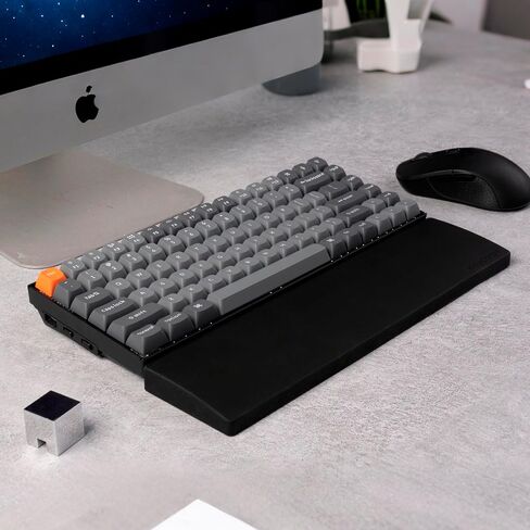 Keychron Silicone Split Palm Rest for Q11 – Ergonomic Wrist Support – 2-Piece Set, Left: 6.61", Right: 6.96", Thickness 0.39", Black in Saudi Arabia
