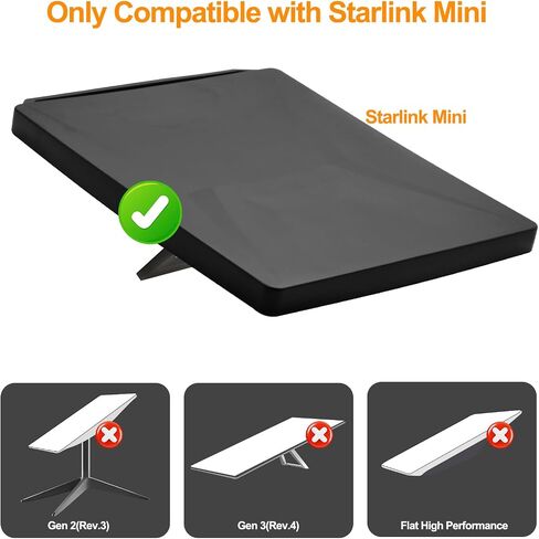 غطاء حالة Starlink Mini ، و Scarlink Mini Accessories حالة وقائية للسيليكون ، ومقاوم للطقس ، ومقاومة للصدمات ، ومقاومة للغبار ، وحماية كاملة محمولة لأطباق الأقمار الصناعية والسفر واستخدام RV (أسود) in Kuwait