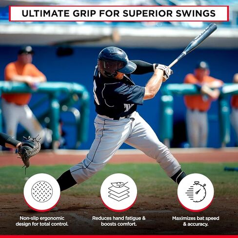 Grip-N-Rip Bat Grip، أرجواني/أصفر، 34 بوصة/10.5 أونصة in Kuwait