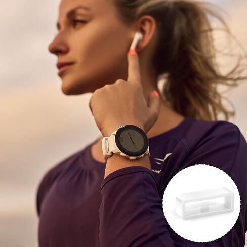 Xindojuz 9 PCS Watch Band Loop ، مقاطع سحرية للسيليكون السحرية ، حامل حزام مراقبة المطاط ، يحمل حلقات حلقات Retainer Rings Rings للاستبدال لملحقات الساعات الذكية Forerunner Bands (18/20/22 مم) in Kuwait