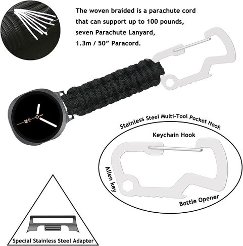 Nurse Watch Fob Compatible with Samsung Galaxy Watch 8 40mm/44mm Bands for Nurse Doctors Healthcare Paramedics Replacement Straps for Galaxy Watch 8 Classic 46mm Necklace Keychain Clip in Saudi Arabia