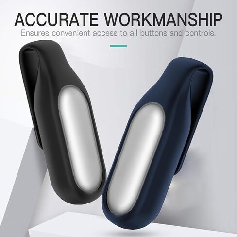 Compatible with NotePin Clip Case, Soft Silicone Clip Clasp Case Holder Compatible with NotePin AI Voice Recorder (Black+Blue) in Saudi Arabia