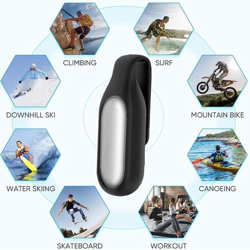 Compatible with NotePin Clip Case, Soft Silicone Clip Clasp Case Holder Compatible with NotePin AI Voice Recorder (Black+Blue) in Saudi Arabia