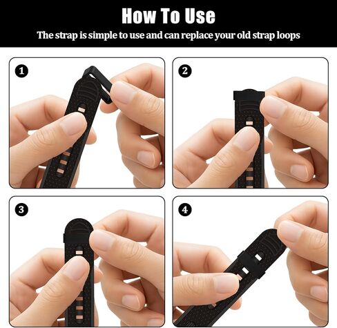 12 PCS Watch Band Keepers ، 0.55in/0.63in/0.71in/0.79in/0.87in/0.94in silicone watch loops ، حلقات حزام حزام الساعات الرياضية الذكية in Saudi Arabia
