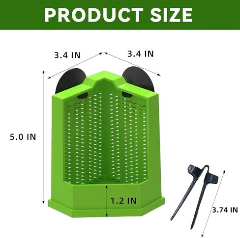 حرب Chameleon Feeder Beated Dragon Dragon Feeder Resered Crecket Resered مع كوب شفط ، مغذي الحشرات المثبتة على الحائط ، ملحقات الخزانات للسحلية ، الإغوانا ، Gecko ، الضفدع (متوسط) in Kuwait