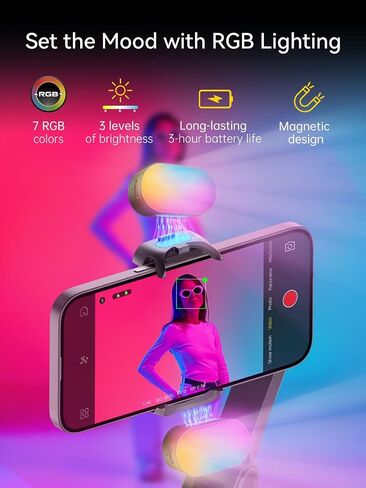 مثبت Gimbal for iPhone ، iPhone gimbal من 3 محاور تم إنشاؤه في قضيب تمديد 7.8 بوصة ، مثبتات gimbal portable مع شاشة OLED لأجهزة iPhone/Android ، مثالية لتيكتوك يوتيوب vlogging-smart x2 in Saudi Arabia