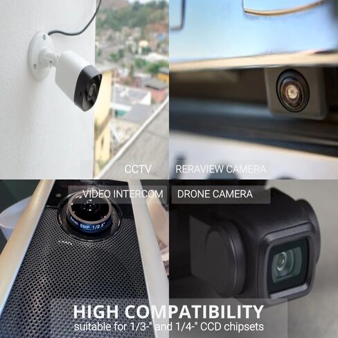 Ring Camera Parts HD 5MP Lens 180 ° زاوية واسعة لكاميرات CCTV ، عدسة Visheye عريضة الزاوية 1.8 ملم ، صورة عكسية للسيارة ، الاتصال الداخلي للفيديو المنزلي in Kuwait