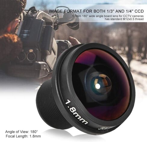 Ring Camera Parts HD 5MP Lens 180 ° زاوية واسعة لكاميرات CCTV ، عدسة Visheye عريضة الزاوية 1.8 ملم ، صورة عكسية للسيارة ، الاتصال الداخلي للفيديو المنزلي in Kuwait