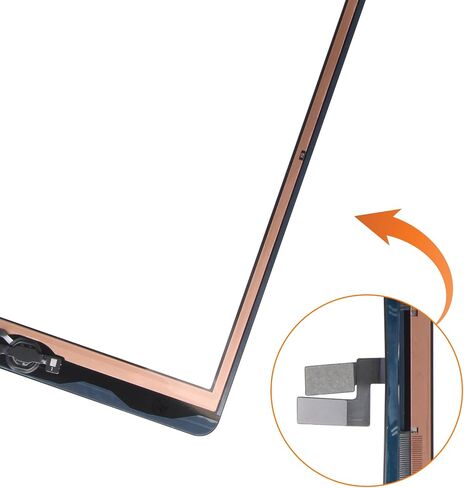 A-Mind for iPad 9th Generation Screen Replacement for iPad 2021 10.2 استبدال الشاشة لـ iPad 9 A2602 شاشة تعمل باللمس لـ iPad A2603 A2604 A2605 مجموعة إصلاح مع زر الصفحة الرئيسية [No Touch ID] in Saudi Arabia