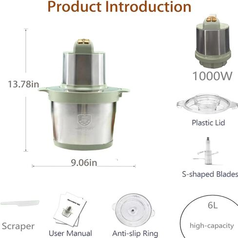 Meat Grinder Electric Food Processors24-Cup High-capacity,Powerful 1000W Copper Motor Chopper With Meat Grinder Vegetable in Saudi Arabia