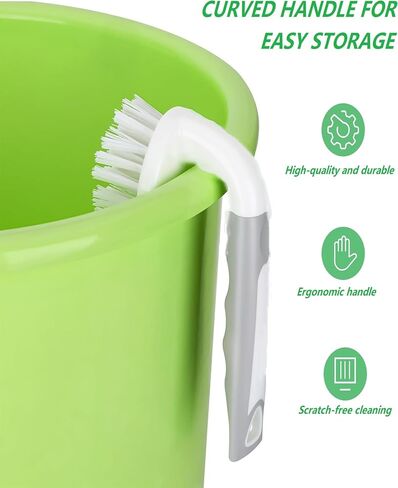 2 Pack Heavy-Duty Scrub Brush with Stiff Bristles, Multipurpose Cleaning Brush in Saudi Arabia