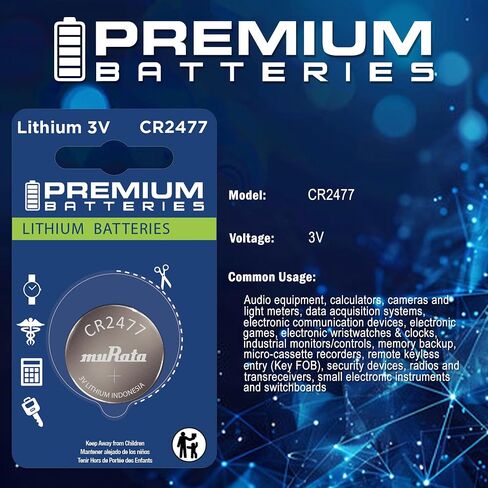 Panasonic CR2477 3V Lithium Cell Battery (Pack of 2) in Kuwait