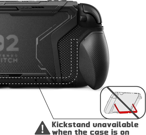 PlayVital for Switch 2 Beyond-Grip Dockable Case, Interchangeable FPS/Omni Ergonomic Grips + Military-Grade Drop Protective Cover + 2 Joystick Caps for Nintendo Switch 2 (Blue & Orange)​ in Saudi Arabia