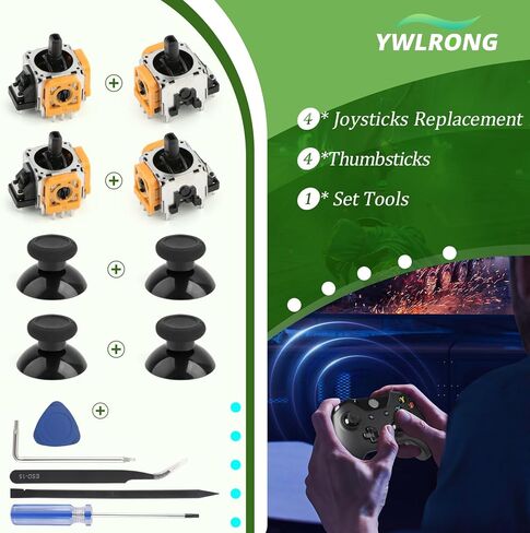 for Xbox One S/X Joysticks for Xbox One/One Elite Controller Joystick Replacement One S/X Analog Stick Module Potentiometer ThumbStick Accessories Repair Part (4Pack) in Saudi Arabia