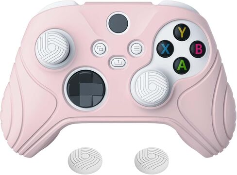 غلاف وحدة تحكم Playvital Playvital Pink لسلسلة Xbox Series X/S مع قبضة الإبهام ، واقي الجلد المضاد للانزلاق من الساموراي لوحدة التحكم في Xbox Core in Saudi Arabia
