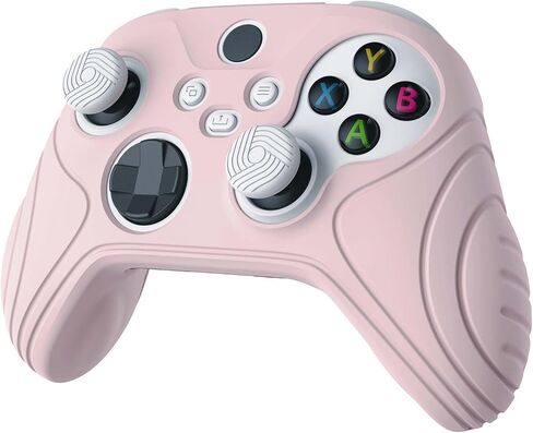 غلاف وحدة تحكم Playvital Playvital Pink لسلسلة Xbox Series X/S مع قبضة الإبهام ، واقي الجلد المضاد للانزلاق من الساموراي لوحدة التحكم في Xbox Core in Saudi Arabia