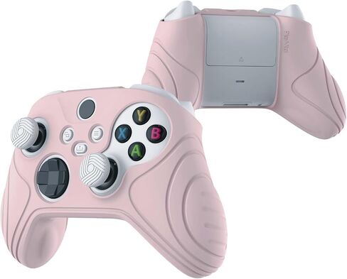 غلاف وحدة تحكم Playvital Playvital Pink لسلسلة Xbox Series X/S مع قبضة الإبهام ، واقي الجلد المضاد للانزلاق من الساموراي لوحدة التحكم في Xbox Core in Saudi Arabia