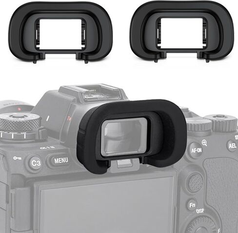 2 Pack FDA-EP21L Soft Silicone Camera Eyepiece Eyecup + CFexpress Type A Card Case Storage in Saudi Arabia