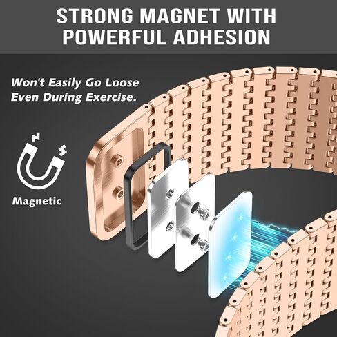 Magnetic Mesh Loop Band Compatible with Apple Watch Band 49mm 46mm 45mm 44mm 42mm 40mm 41mm 38mm Men Women, Stainless Steel Adjustable Metal Strap for iWatch Series 10 9 8 7 6 5 4 3 2 1 Ultra SE in Saudi Arabia