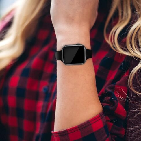 Acrbiutu Thin Slim Band Compatible with Apple Watch 38mm 40mm 41mm 42mm 44mm 45mm 46mm 49mm, Replacement Soft Silicone Sport Strap Wristbands for iWatch Series 10/9/8/7/6/5/4/3/2/1 Ultra SE Women Men in Kuwait