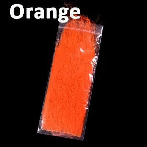 4bags Soft Synthetic Fiber Grizzled Furabou Craft Fur Synthetic Material Fly Fishing Tying Materials Streamer Tail Wing Grizzy in Saudi Arabia