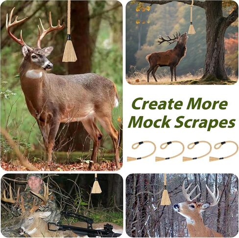 Deer Scent Rope,31 Inch Mock Scrape Rope Hanging Anywhere, Cotton Highly Absorbent Scent Rope for Deer Hunting Accessories in Saudi Arabia