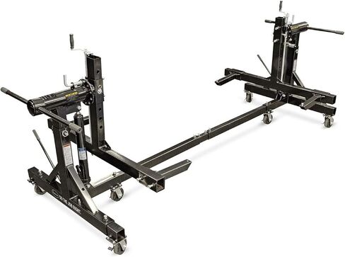 Eastwood Eastwood 3000LB Rotisserie | السيارات الدوار الدوار للسيارات لاستعادة السيارات | مكونات الفولاذ المقياس الثقيلة | 2 Post Rotisserie Lift مع ستة عجلات 4 بوصة | أسود in Saudi Arabia