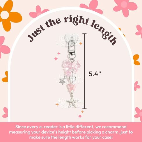 Kaciola Charm Chains for Kindle ، Phone Phone Phone Phone Phone Consles Gift for Reader Booklovers Women Men ، charms متوافق مع Kindle/e-Reader/Phone (B01-B07) in Kuwait