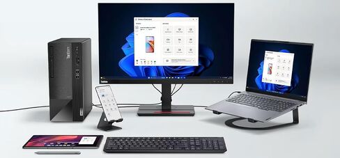 Lenovo ThinkCentre Neo 50t Tower Desktop Computer, 4-core Intel Core i3-13100, 32GB RAM, 1TB SSD, 3-Monitor Ports (DP+HDMI+VGA), RJ-45, WiFi, USB-C, Card Reader, Wired KB & Mouse, Windows 11 Pro in Saudi Arabia