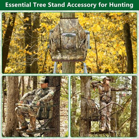 UQM Tree Stand Prestive مقعد ، ومقاعد Treestand القابلة للتعديل للصيد ، ومقعد شجرة الصيد المريح يناسب درجات شجرة الغزلان المتسلق in Kuwait