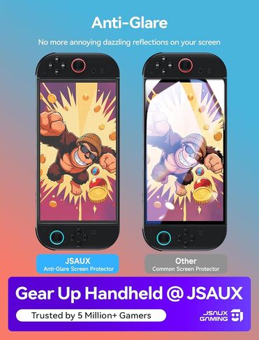 JSAUX 3-Pack Anti-Glare Screen Protector for Nintendo Switch 2, Matte Tempered Glass Protector Easy to Install with Guiding Frame 9H Hardness Scratch Resistant Accessories for Switch2 in Saudi Arabia