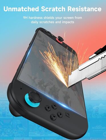 JSAUX 3-Pack Anti-Glare Screen Protector for Nintendo Switch 2, Matte Tempered Glass Protector Easy to Install with Guiding Frame 9H Hardness Scratch Resistant Accessories for Switch2 in Saudi Arabia