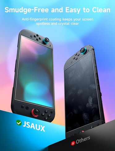 JSAUX 3-Pack Anti-Glare Screen Protector for Nintendo Switch 2, Matte Tempered Glass Protector Easy to Install with Guiding Frame 9H Hardness Scratch Resistant Accessories for Switch2 in Saudi Arabia