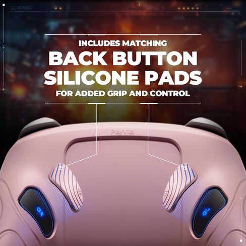 playvital for Nintendo Switch 2 Pro Controller Silicone Cover – Samurai Edition Protective Skin Case for Switch 2 Pro Controller with Back Button Caps & Thumb Grips & Stickers, Shockproof - Black in Saudi Arabia