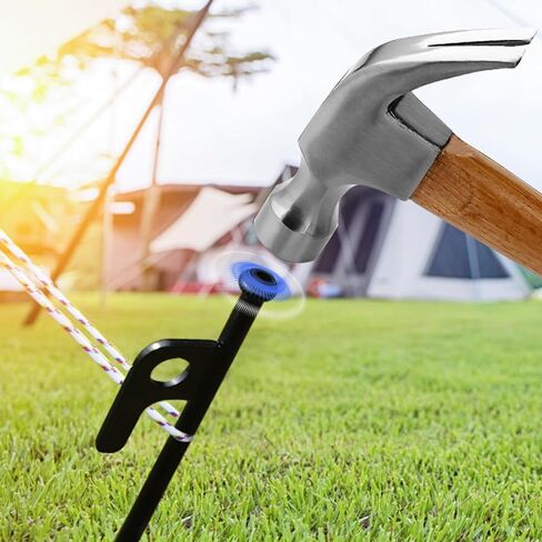 8 Pack Tent Stakes Heavy Duty Forged Steel Camping Stakes for Ground Outdoor Decorations Canopy in Saudi Arabia