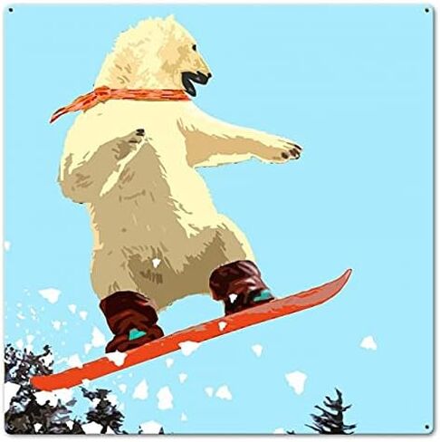 24 x 24 in. Noah Bay Bear Jump Sign in Saudi Arabia