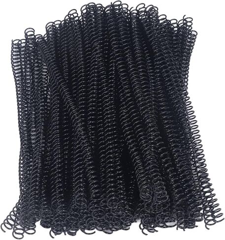 MRSTORY Spiral Binding Coils: Durable 9.5mm Plastic Coils, 75 Sheets Capacity - for A4 Paper (#2) in Saudi Arabia